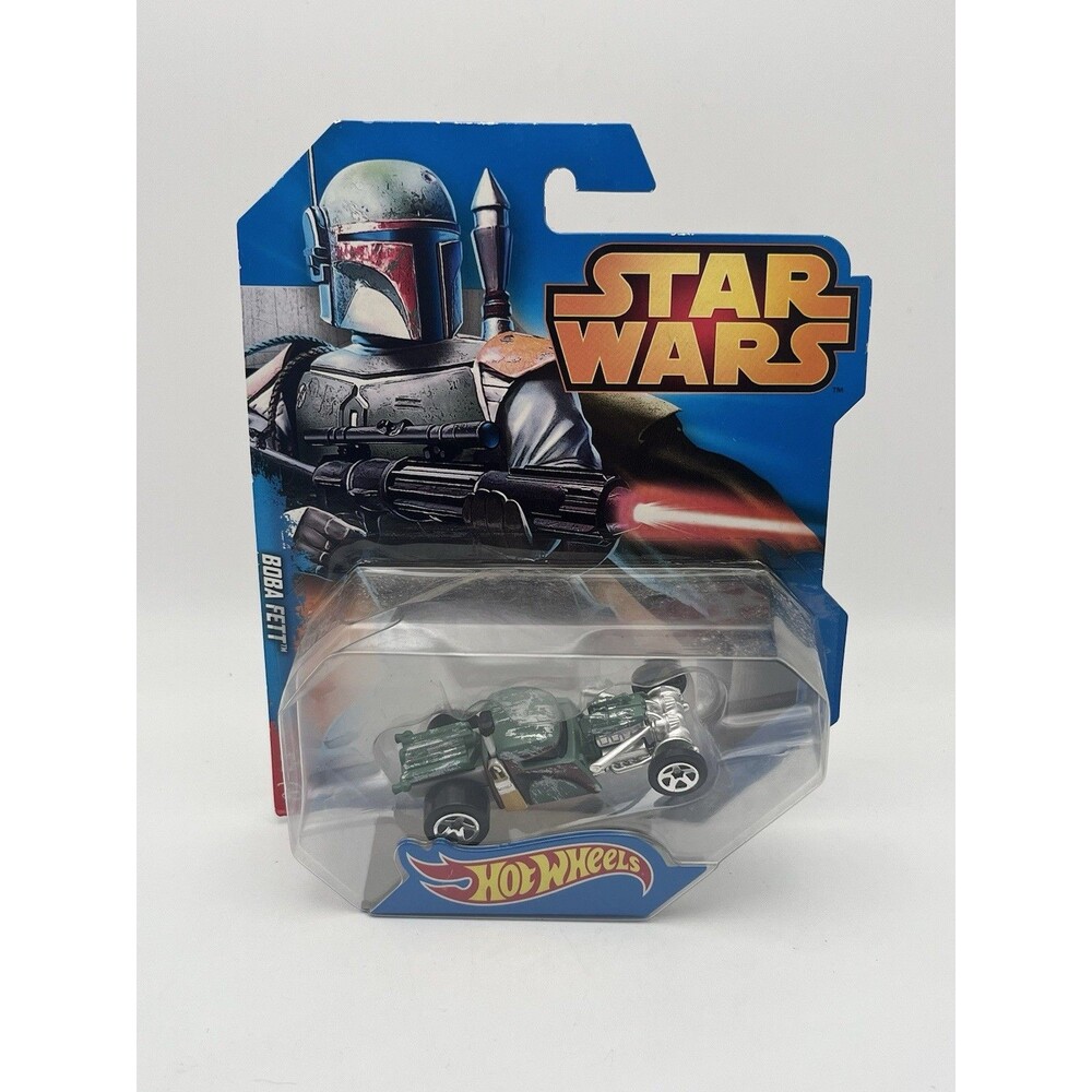 New Star Wars Hot Wheels Boba Fett Rat Rod 2014 Mattel Disney NIB 993532-P - Picture 2 of 5